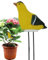Bodenfeuchtigkeitsmessgerät, Vogel-Feuchtigkeitsmesser für Pflanzen, Kunstharz-Gartendekoration Intelligentes Pflanzenhygrometer Für Garten Rasen Innenbereich Gewächshaus