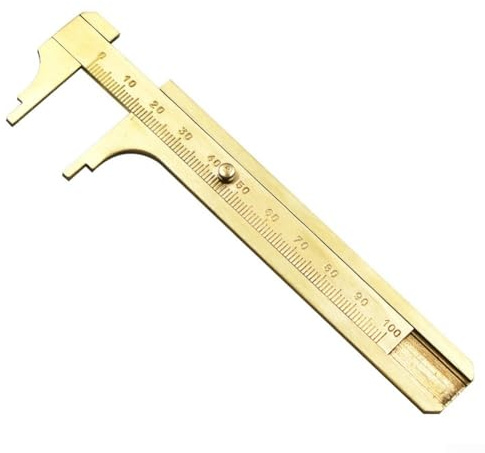 ernier Messschieber, Lineal, 80 mm und 100 mm, Gleitlehre, Messwerkzeug für Innen- und Außenstufenmessungen, 2