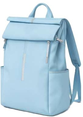 Rungassi Urban Line Rucksack extra leicht 600 g modischer City-Rucksack Backpack Mint Hellblau Schwarz Beige Pink Flieder Grau (Hellblau)