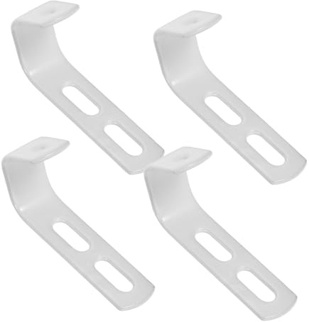 Holibanna Ganci a J in Metallo Nero Rivestimento PVC, 4 Pezzi Multiuso per Scale da Soppalco, Struttura Cava e Capacità di Carico Elevata, Utilizzabili in Garage e Camere
