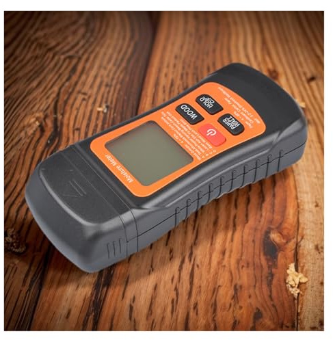 Two Pins Wood Moisture Meter with Temperature Display Digital Tree Tester Reader for Lumber Concrete,Damage-Free Testing