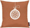 Shirtinstyle Sofakissen, Kissenbezug, Kissenhülle, Motiv Christbaum Kugel Schmuck, Größe 40 x 40cm, Farbe Orange