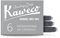 Kaweco Fountain Pen Ink Cartridges Smokey Grey of 6 | Premium Ink with Short Standard Cartridges in Grey | Vegan Cruelty Free Water Soluble Calligraphy Lettering Writing