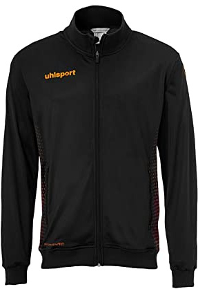 Uhlsport Uhlsh Men Score Track Jacket Men's Jacket - Black/Fluo Orange, Small
