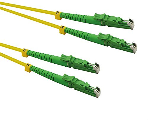 ROLINE LWL-Kabel duplex 9/125µm OS2, LSH/LSH, APC Schliff, LSOH, gelb, 3 m