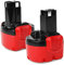 CELLONIC 2X Batteria 2607335461, 2607335272, 2607335707, 2607335707, BAT048 Compatibile con Bosch PSR 960, PSR9.6 ve-2,Exact 6, GSR 9.6v Ricambio da 3Ah, 9.6V, per utensile attrezzo Power Tool