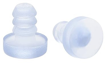 sourcing map Pare-chocs en silicone souple 5 mm de diamètre de filetage pour armoire de table en verre 20 pièces