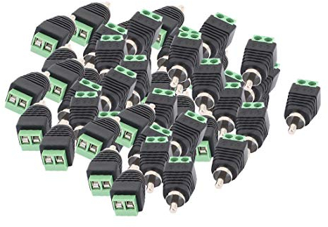 New Lon0167 50 Stück Vorgestellt Schraubanschluss Koaxial Cat5 zuverlässige Wirksamkeit Cat6 zu Audio Video Cinch-Klinkenstecker(id:985 b2 96 c0f)