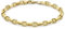 Carissima Gold Women's 9ct Yellow Gold Polished Rambo Chain Bracelet - 19cm/7.5'
