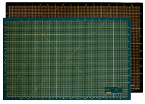 Victor Schneidematte Grün Schwarz 100x200cm 3-lagig Schneidematte Groß selbstheilend - Bastelunterlage - Schneideunterlage - Schnittmatte - Schreibtischunterlage - Unterlage Schreibtisch Nähen