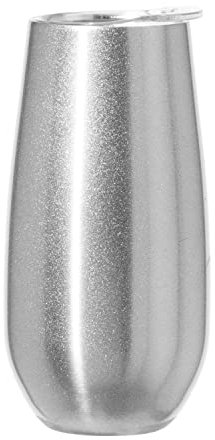 Oggi 8130 Thermoflöte, Edelstahl, Silberfarbenes Glitzer