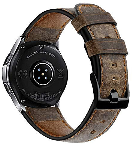 AISPORTS Ersatzarmband Kompatibel mit Amazfit GTR 4/GTR 3/GTR 3 Pro/GTR 2/GTR 2e/GTR 47mm Lederarmband, 22mm Schnellverschluss Vintage Lederband Ersatzarmband für Amazfit Bip 5/Balance/Cheetah/Stratos