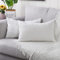 Yaertun 2er Set Superweichen Kissenbezüge Dekokissen Kissenbezug Sofakissen Dekorativ Couchkissen Kissenhülle Bezug Weich für Wohnzimmer Schlafzimmer 12x20 Inch, 30x50 cm Weiß
