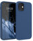 kwmobile Custodia Compatibile con Apple iPhone 12 / iPhone 12 Pro Cover - Back Case per Smartphone in Silicone TPU - Protezione Gommata - blu marino