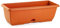 Acan Tradineur Fioriera per Balcone con Piatto Integrato Realizzato in Plastica PLFT Capacità 10 Litri 17x50x19,5 cm Marrone