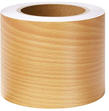 Guest Ruyunlai Self-Adhesive Wallpaper Border Peel and Stick Wall Border Sticker Home Ceiling Decorative Border for Bathroom Living Room Kitchen Yellow Cherry Wood 5cm X 500cm