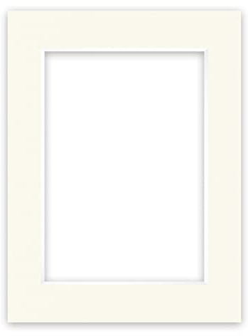 nielsen Conservation Passepartout Karton 2,2 mm | Außenformat 30x40 cm für Bildformat 20,5x29,5 cm (auch für DIN A4) | Elfenbeinweiß (creme weiß) | glatte Oberfläche