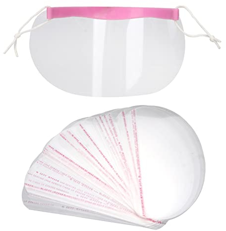 Sonew 50 Visiera Facciale per Parrucchieri, Visiera Facciale Trasparente USA e Getta, Visiera per Salone di Bellezza per Capelli