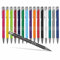 #teamludorf 50x DELTA UNI LACKIERT Metall-Kugelschreiber mit Wunsch-Gravur - Personalisierte Kulis - Stift mit Namen - 16 Farben & 20 Schriftarten - 50 Stück - Anthrazit