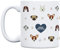 UO Taza de regalo con mensaje Amor perruno, regalo para amigas, regalo para amigos, regalo original de Navidad, regalo amigo invisible original, 350 ml, Cerámica