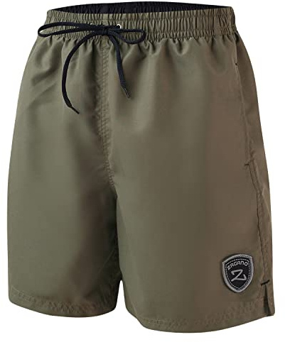 Zagano Maillot de bain pour homme et garçon, séchage rapide, disponible en short court et long, de taille S à 6XL, fabriqué dans l'UE, XL