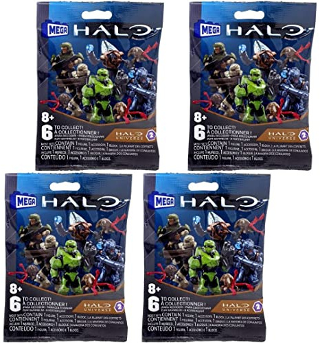 Mega Construx Halo Universe Serie 2 Blind Bag Minifiguren (4 Stück)