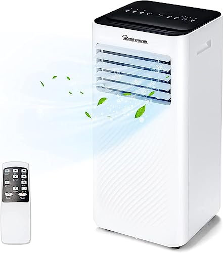 Portable Air Conditioner, 3-In-1 Air Conditioning Unit 9000 BTU, Dehumidifier, Cooling Fan with 3 Fan Speeds, Wifi, Digital Display, Remote Control, 24 Hour Timer & Window Venting Kit