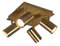 lightling modern Deckenlampe Julie, 4-flammiger Spotbalken, drehbar und schwenkbar, Deckenspot Spot Strahler Spotleiste, altmessing Metall, 4 x GU10 max. 35W, 24 x 24 cm