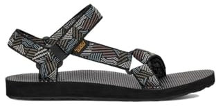 Teva Universale Originale, Sandalo Sportivo Donna, Senza Bordi Nero Bianco, 41 EU