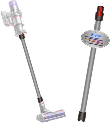 Pulyibo Tube Extension pour Dyson V15 V11 V10 V8 V7 Aspirateur, Pièces de Rechange pour Dyson, Tube Prolongateur Rallonge Accessoire, 73cm - Gris