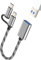 Adaptador USB C Micro USB macho a OTG 3.0 hembra (2 en 1) Cable USB-A para Apple Thunderbolt MacBook Converter para iPad Android Teléfono Accesorios Compatible con Samsung para iPhone 15 Pro Max Plus