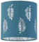 Teal Table Lamp Shade, Lampshade for Table Lamp or Bedside Light, Fern Leaf Cut Out Design, Diameter 15cm