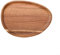 HEBEOT Wooden Tray Handmade Solid Acacia Wood Oval Platters Irregular Oval Wooden Serving Tray For Serving Coffee Beverages Tea Plate Dessert(20 * 28)
