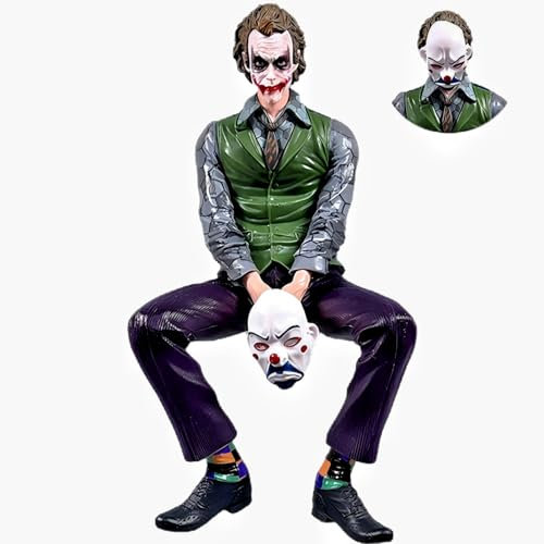 Keyhvao Heath Ledger Filmfigur, Modell sitzende Position, Joker Figuren, Dekoration, PVC-Material, Geschenke für Fans, Unisex