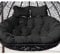 FYHTC Hanging Egg Chair Cushion 2 Person, Swing Cushion Outdoor Seats, Double Hanging Basket, Hammock Replacement(Black)