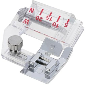 WeddHuis Pied Pose Biais,Reliure en Biais,Presse à Ruban,Compatible avec la Plupart des Machines à Coudre domestiques,Réglable de 5 mm à 20 mm,pour Machine à Coudre Universelle,Presseur