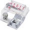 WeddHuis Pied Pose Biais,Reliure en Biais,Presse à Ruban,Compatible avec la Plupart des Machines à Coudre domestiques,Réglable de 5 mm à 20 mm,pour Machine à Coudre Universelle,Presseur