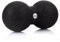 Fizyo Duoball 24x12 cm – Doppelball Massageball für Rücken, Nacken & Wirbelsäule – Faszienrolle für Triggerpunkte, Tiefengewebsmassage & Muskelentspannung – Physiotherapie & Faszientraining - Schwarz