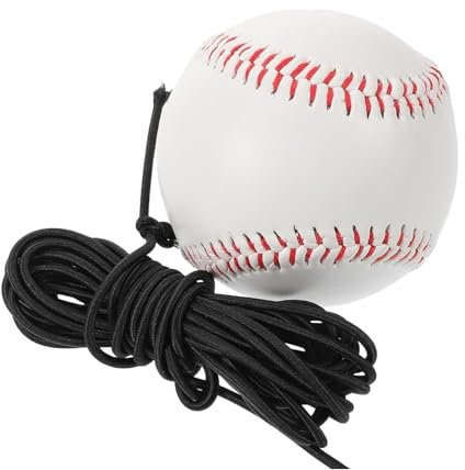 Générique Elastic Rebound Balls, Softball-Übung, Rebound Bouncy Balls, Swing Practice Equipment, Portable Softball Batting Practice Equipment for Improving Swing Accuracy and Power