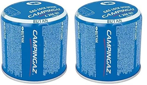 Campingaz C206 GLS Gas Cartridge - Blue, 190 g (Pack of 2)