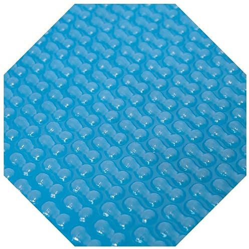EVOLUTION® Solarplane Light Blue GeoBubble 400 µm - Solarfolie 350 cm für Achteckbecken, effiziente Poolabdeckung mit Wärmespeicherung & Verdunstungsschutz