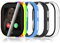 Simpeak 4-Stück Schutzhülle Kompatibel mit Xplora X6 Play Kids, PC Harte Hülle Kratzfest Gehäuse mit Gehärtetem Displayschutz Anti-Fall Schutz Zubehör, Transparent, Schwarz, Blau, Regenbogen