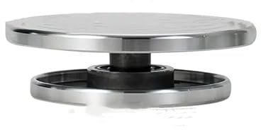 Plato Giratorio Arcilla,Plato Giratorio Cerámica Plato giratorio de aluminio de doble cara for plataforma de escultura de arcilla cerámica rueda de cerámica herramientas rotativas perezosas 15Cm-30Cm(