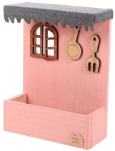 Happyyami Maceta Colgante de Madera Pared Decorativa y Funcional y Plantas Accesorio Decorativo