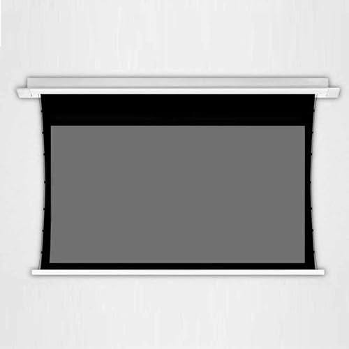 ZenSeFarin Projector Screen Motorized Electric Projector Screen Pull Down, Automatic Projector Screens Wall Ceiling Mount Movie Screens for Projectors Outdoor Indoor,120inch
