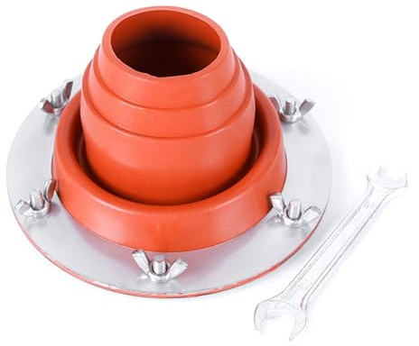 ZEPFJHE Tubo de silicona para estufa de leña, protector de chimenea con protección contra el calor, anillos de acero, agujero caliente para camping