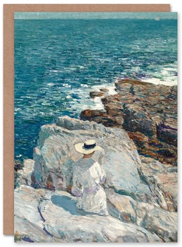 Artery8 Childe Hassam Art Card South Ledges Rocky Coastal Landscape