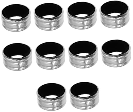 Weintropfenring Silber Stück Flaschen Edelstahl 10 | Flaschenhalsring für Rotwein, Bargeeignetes 4x4x2cm, Schützt vor Flecken und Überlaufen