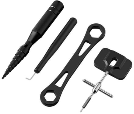 Wlinfetity Aluminum Alloy Fishing Reel Bearing Pin Remover Tool Set with Storage Box for Japanese Water Drop Wheel, Blue