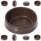 8X Brown Castor Cups - Hard Plastic Furniture Feet Floor Protectors